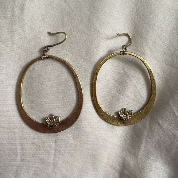 Dogeared Lotus Earrings - Picture 4 of 4